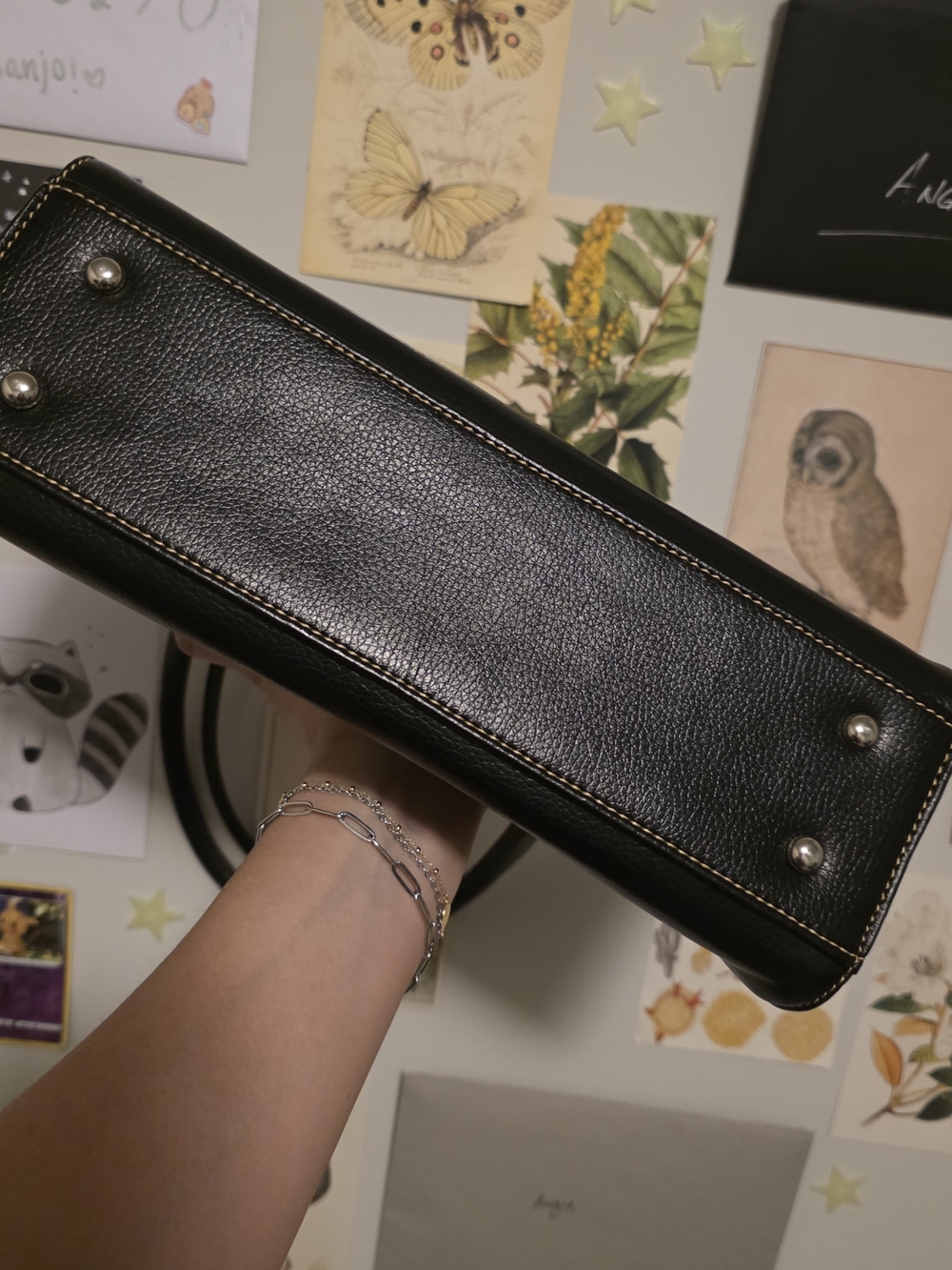 Classic Black Women's Top-Handle Bag - Picture 2 of 4